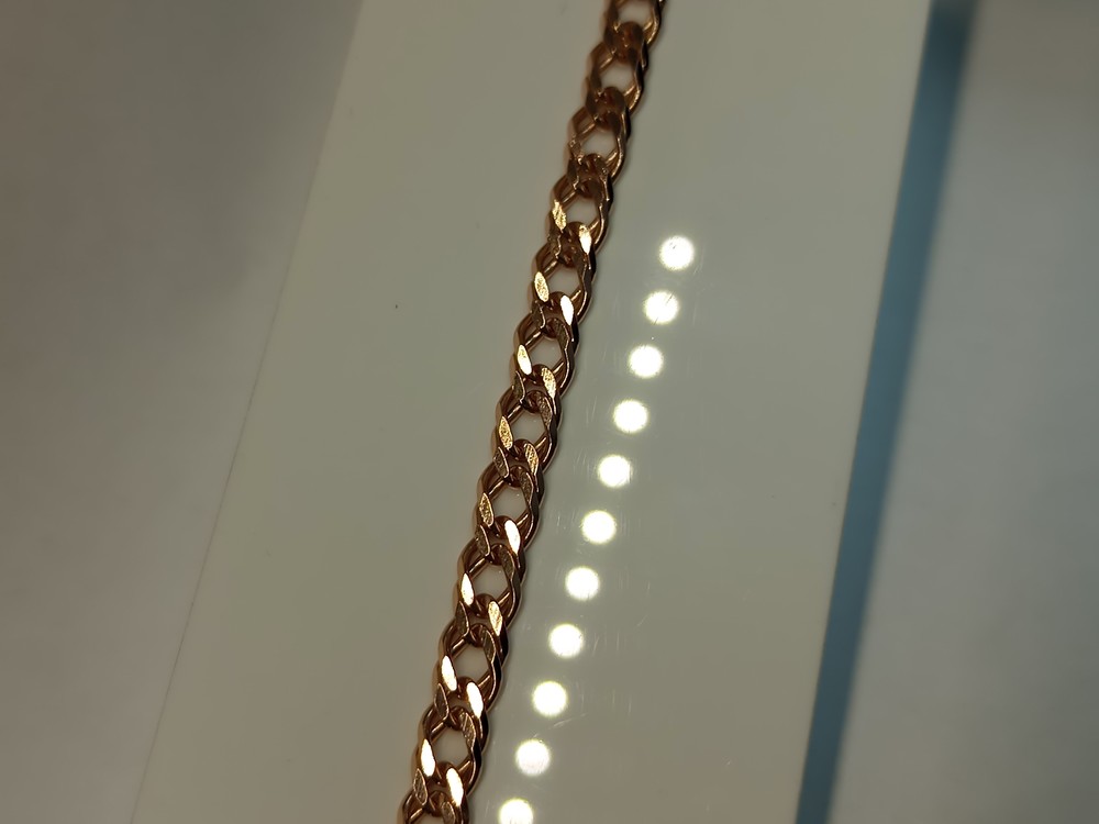 БРАСЛЕТ ПОЛНОВЕСНЫЙ Ромб двойной Au 585