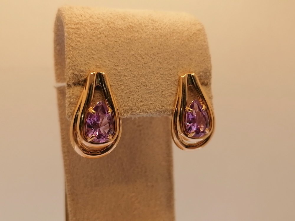 СЕРЬГИ АЛЕКСАНДРИТ (Au 585)