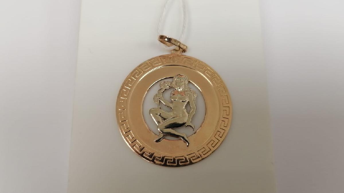 ПОДВЕСКА ЗНАК ЗОДИАКА ДЕВА Au 585