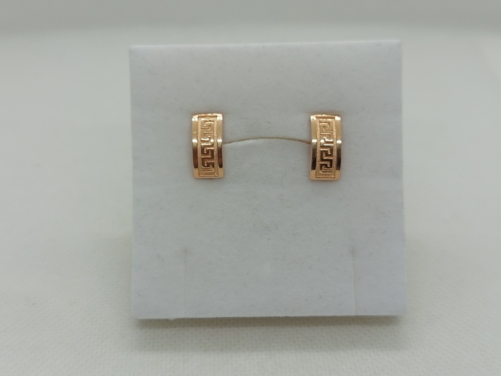 СБКМ585 СЕРЬГИ БЕЗ КАМНЯ (Au 585)