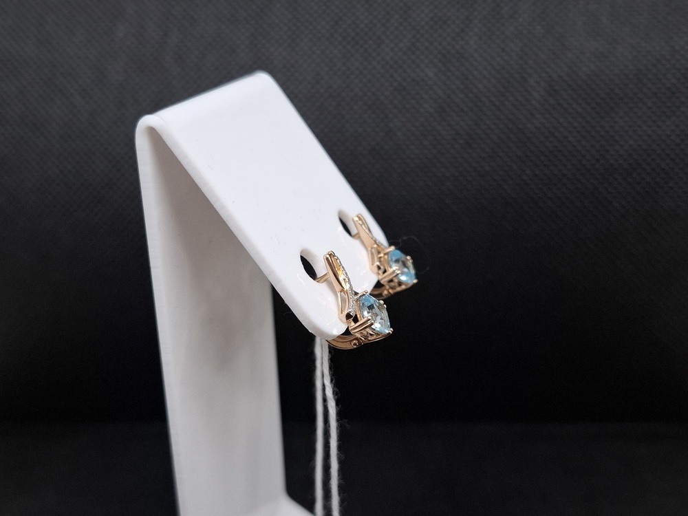 СЕРЬГИ С КАМНЯМИ (Au 585)