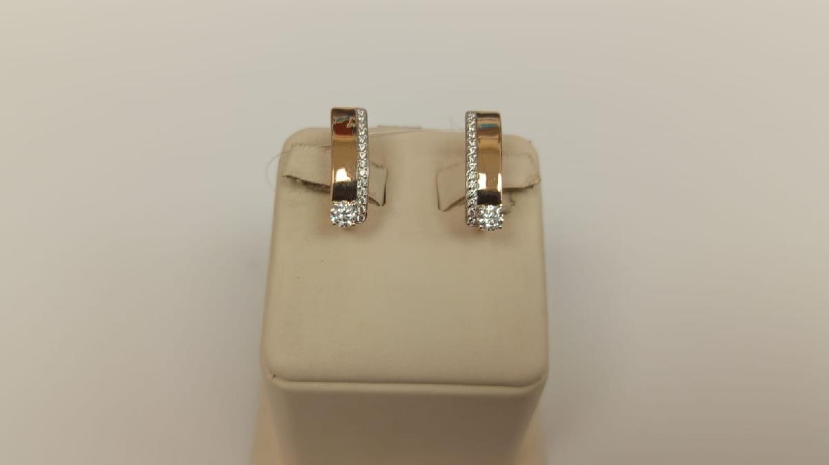 СЕРЬГИ С КАМНЯМИ (Au 585)