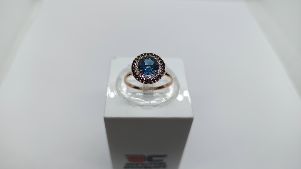 КОЛЬЦО С КАМНЯМИ (Au 585)