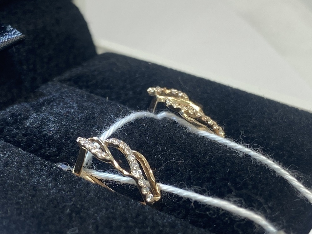 СЕРЬГИ С КАМНЯМИ (Au 585)