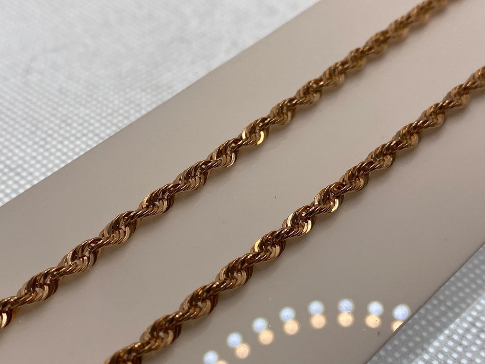 ЦЕПЬ ПУСТОТЕЛАЯ Веревка (Au 585)