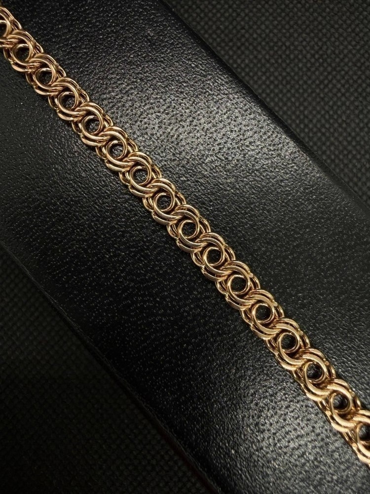 БЛБ585 БРАСЛЕТ ПОЛНОВЕСНЫЙ Бисмарк (Au 585)