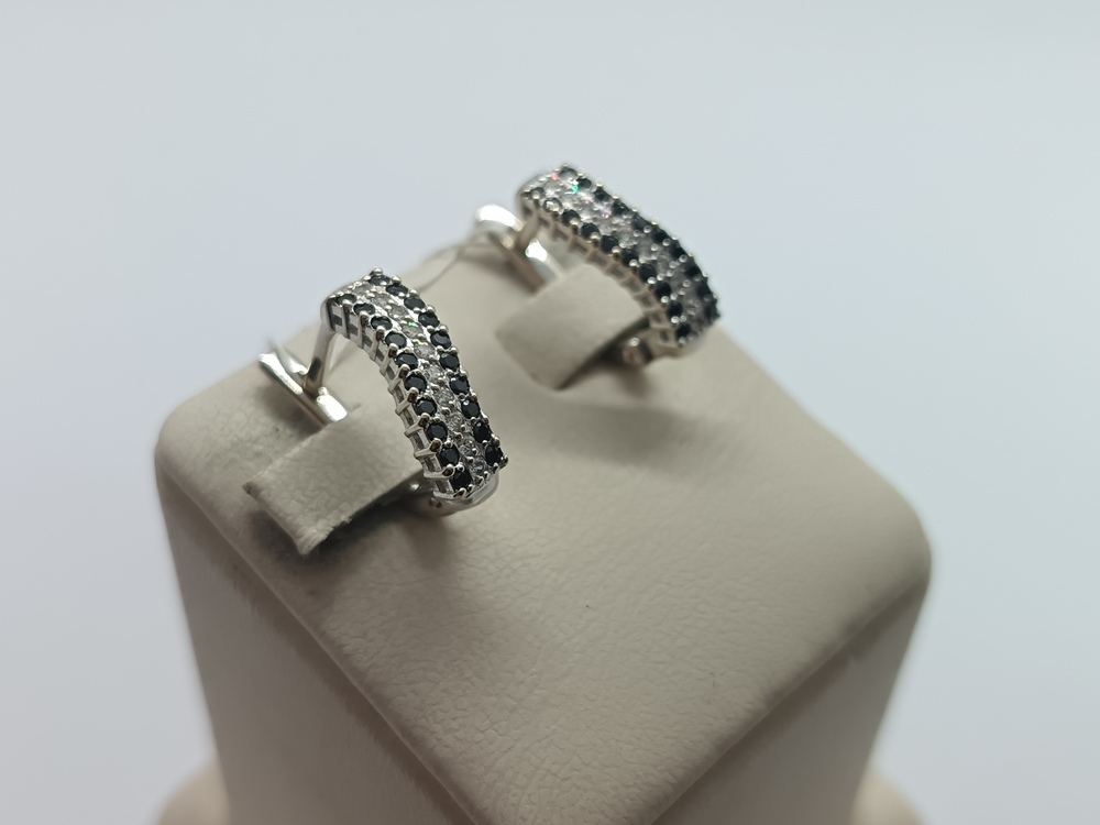 СКМИ585 СЕРЬГИ С КАМНЯМИ (Au 585)