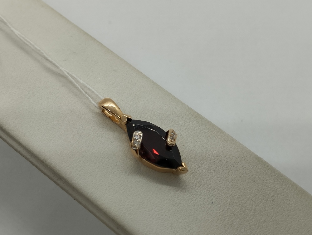 ПОДКМИ585 ПОДВЕСКА С КАМНЯМИ (Au 585)