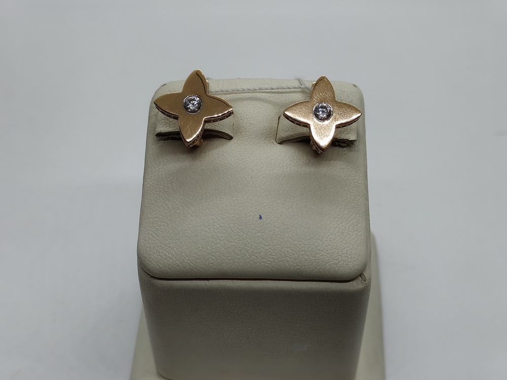 СЕРЬГИ С КАМНЯМИ (Au 585)