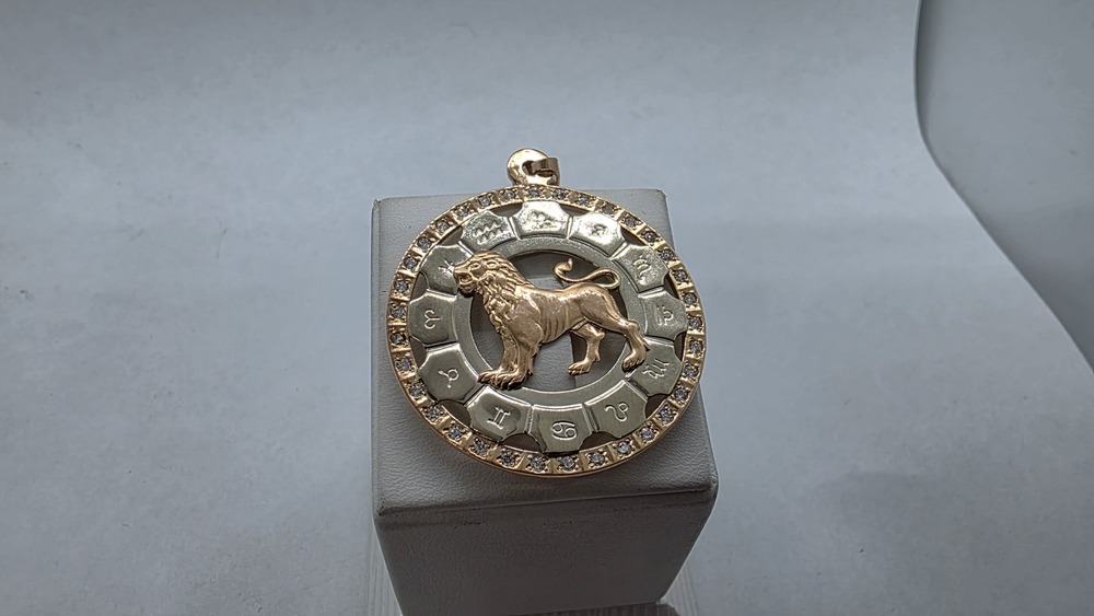 ПОДВЕСКА ЗНАК ЗОДИАКА ЛЕВ Au 585
