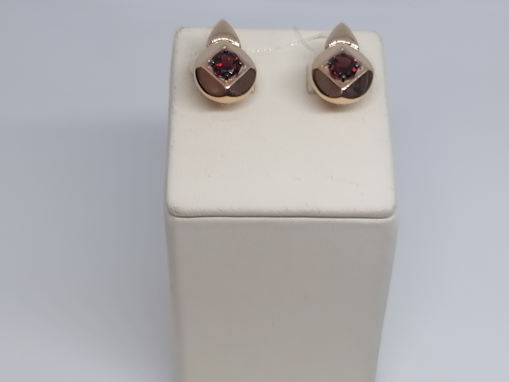 СЕРЬГИ ГРАНАТ (Au 585)