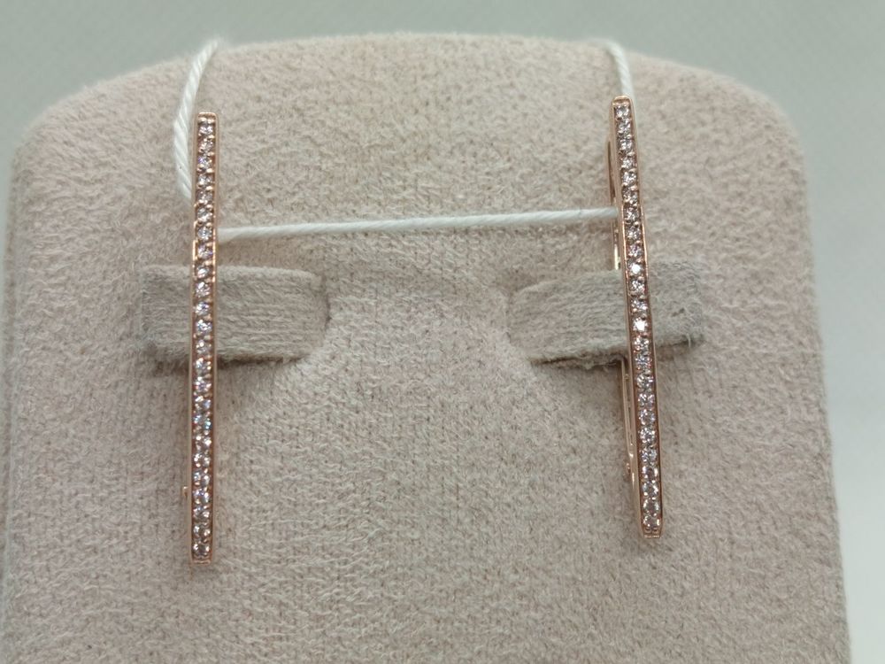 СКМИ585 СЕРЬГИ С КАМНЯМИ (Au 585)