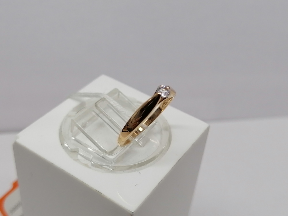 КОЛКМ585 КОЛЬЦО С КАМНЕМ (Au 585)