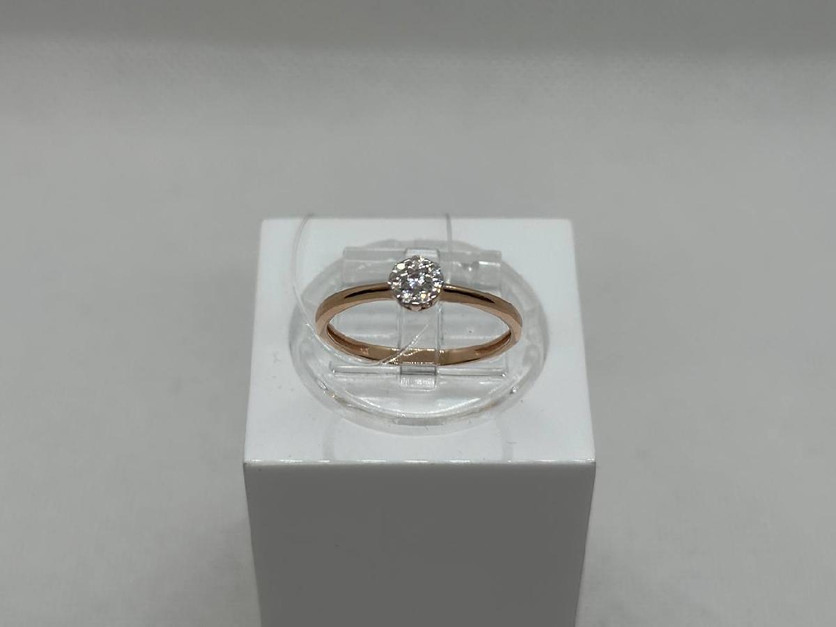 КОЛЬЦО С КАМНЯМИ (Au 585)