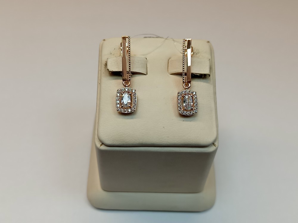 СЕРЬГИ С КАМНЯМИ (Au 585)