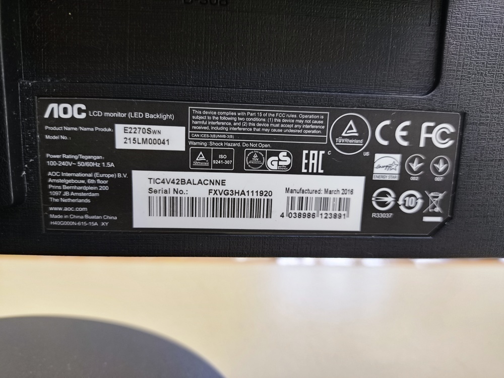 Монитор AOC E2270Sw;