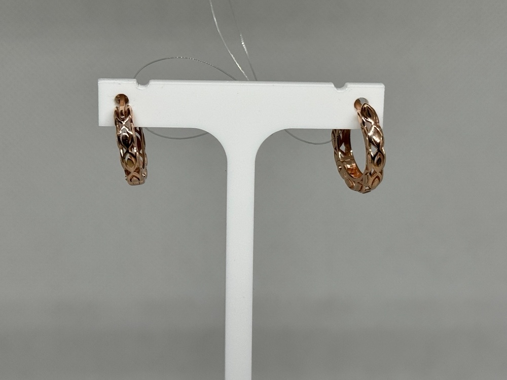 СЕРЬГИ БЕЗ КАМНЯ (Au 585)