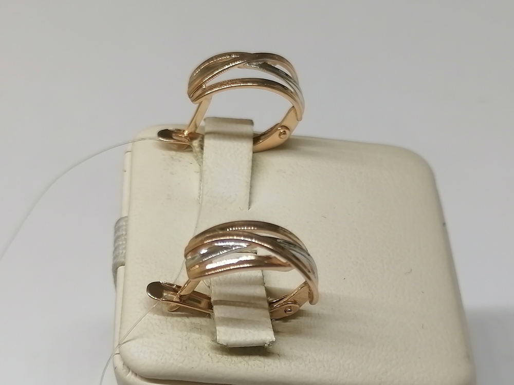 СЕРЬГИ БЕЗ КАМНЯ (Au 585)