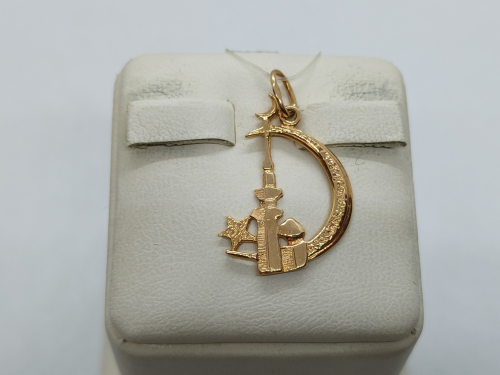ПОДВЕСКА ПОЛУМЕСЯЦ без камня (Au 585)