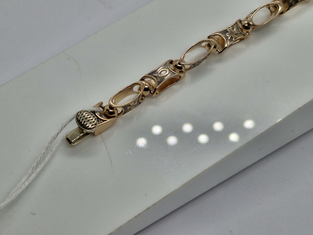 БРАСЛЕТ ПОЛНОВЕСНЫЙ Фантазия Au 585