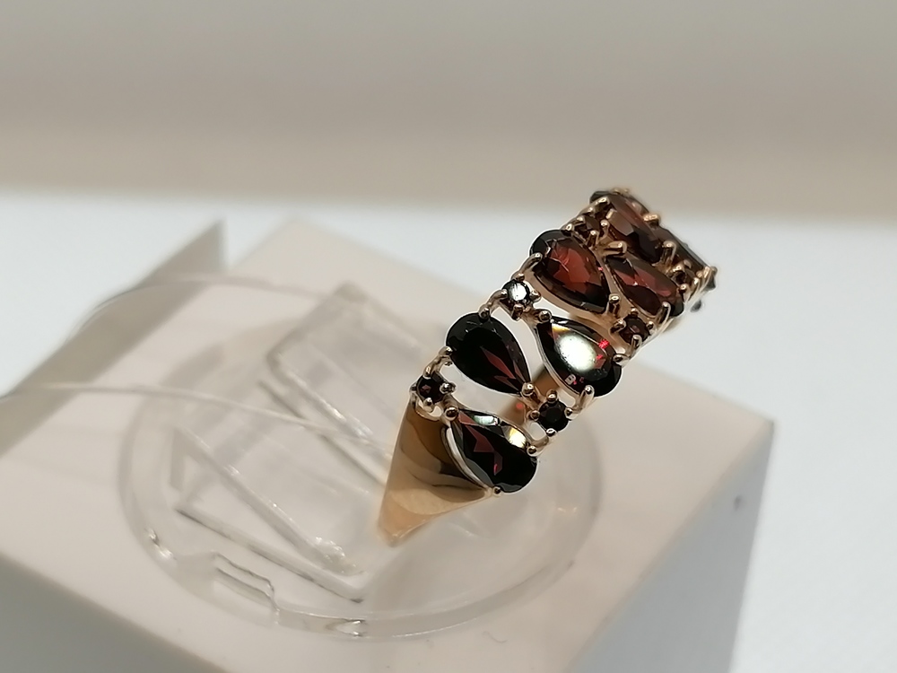 КОЛЬЦО ГРАНАТ (Au 585)