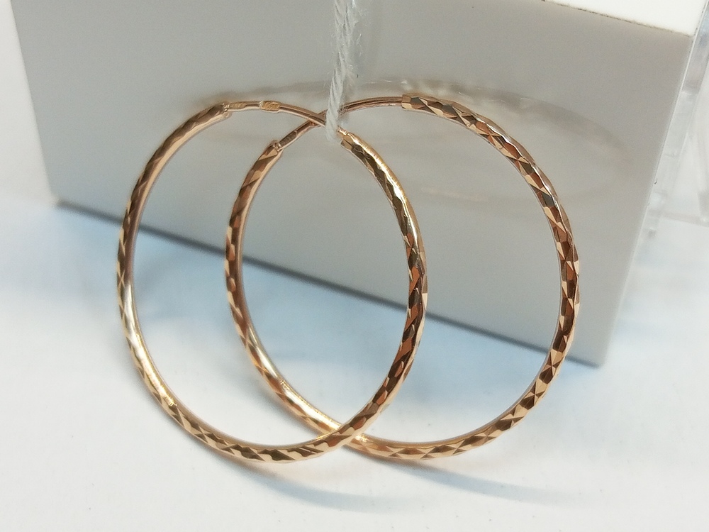 СКОН585 СЕРЬГИ КОНГО (Au 585)