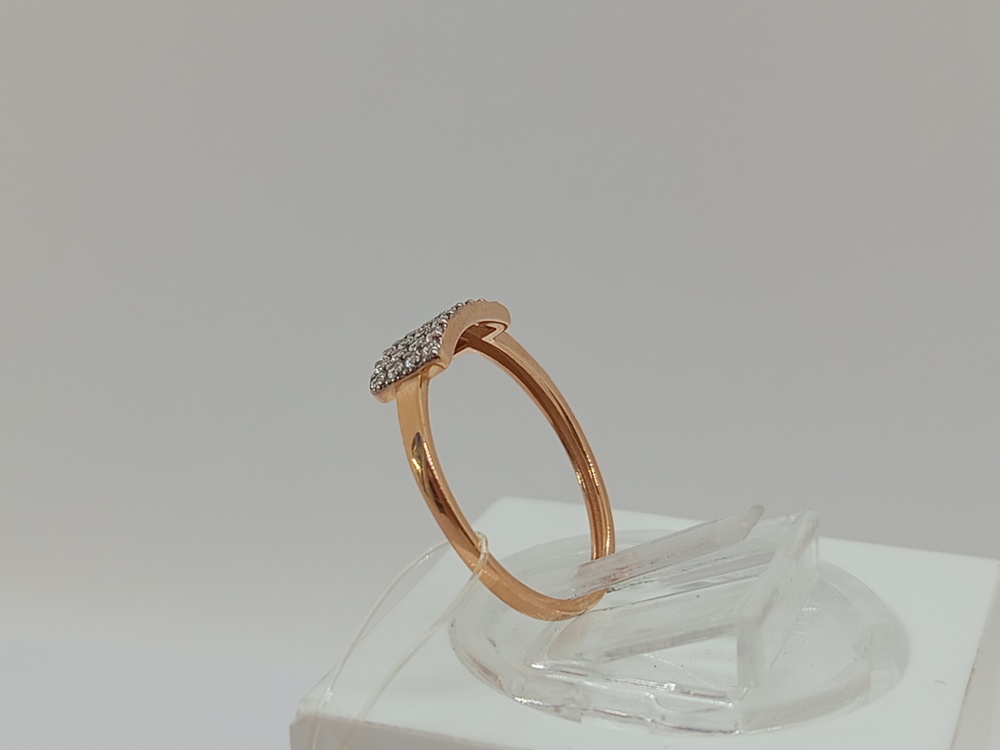 КОЛЬЦО С КАМНЯМИ (Au 585)