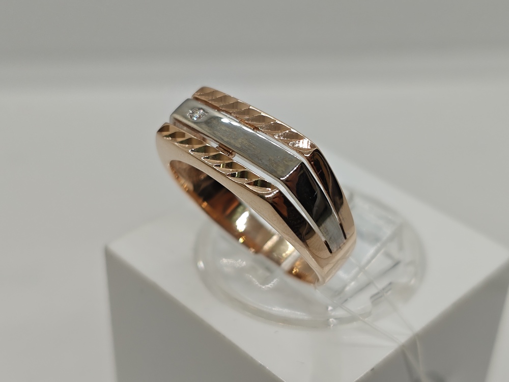 КОЛЬЦО ПЕЧАТКА с камнем (Au 585)