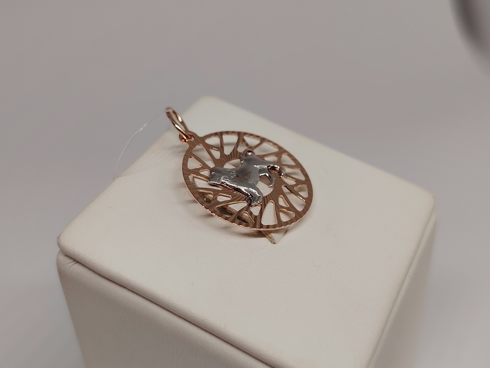 ПОДВЕСКА ЗНАК ЗОДИАКА ЛЕВ (Au 585)