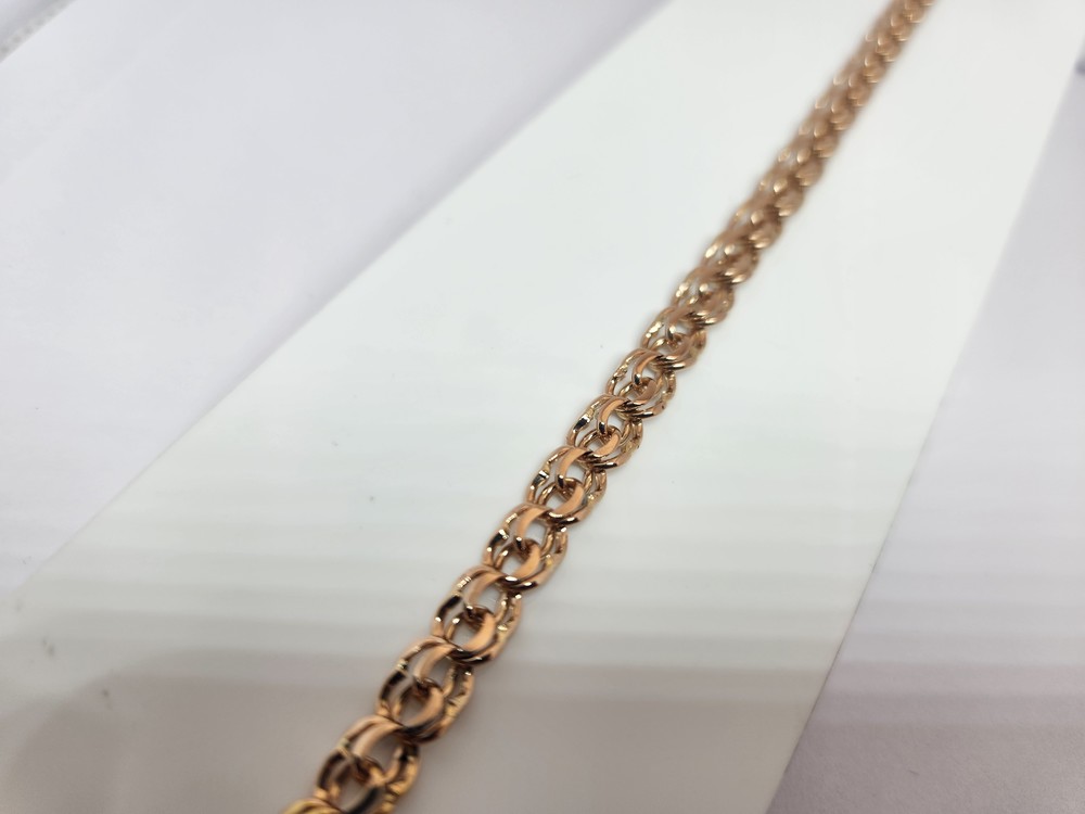 БЛБ585 БРАСЛЕТ ПОЛНОВЕСНЫЙ Бисмарк (Au 585)