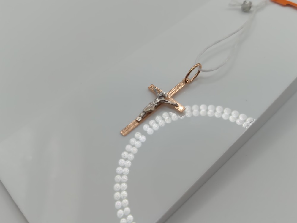 ПОДКБК585 ПОДВЕСКА КРЕСТ БЕЗ КАМНЯ (Au 585)