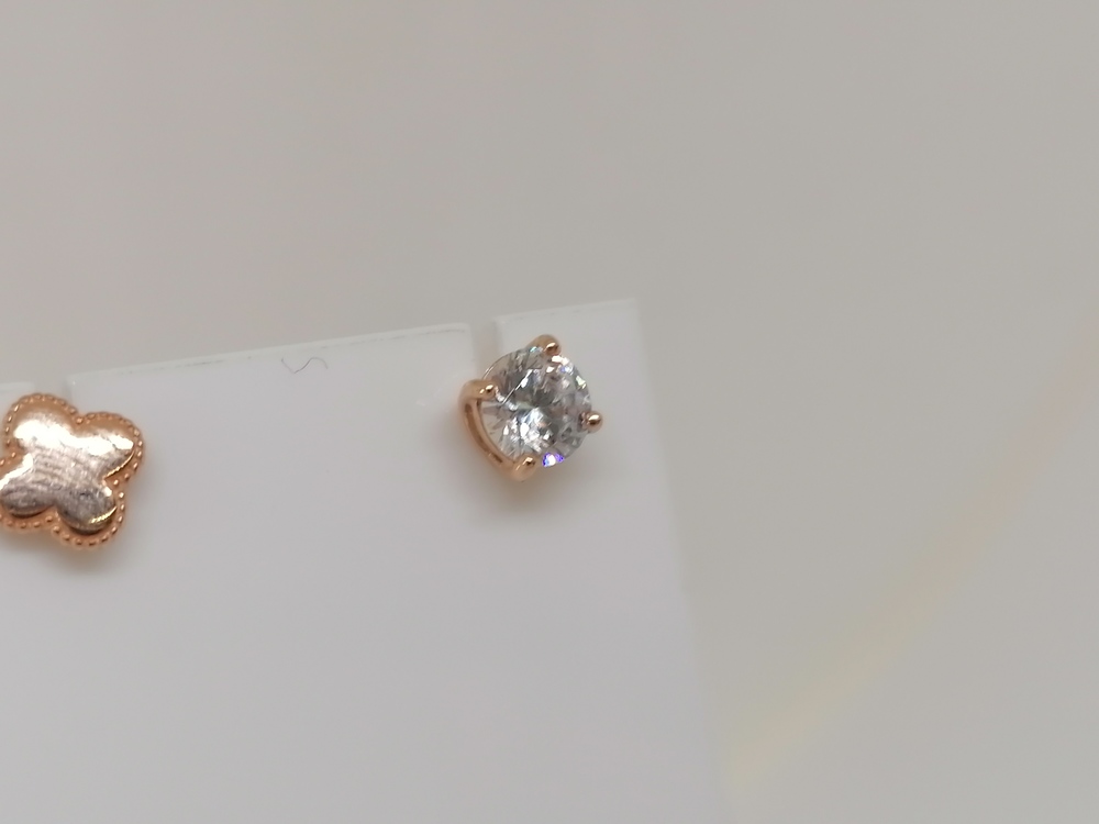 СЕРЬГИ С КАМНЕМ (Au 585)