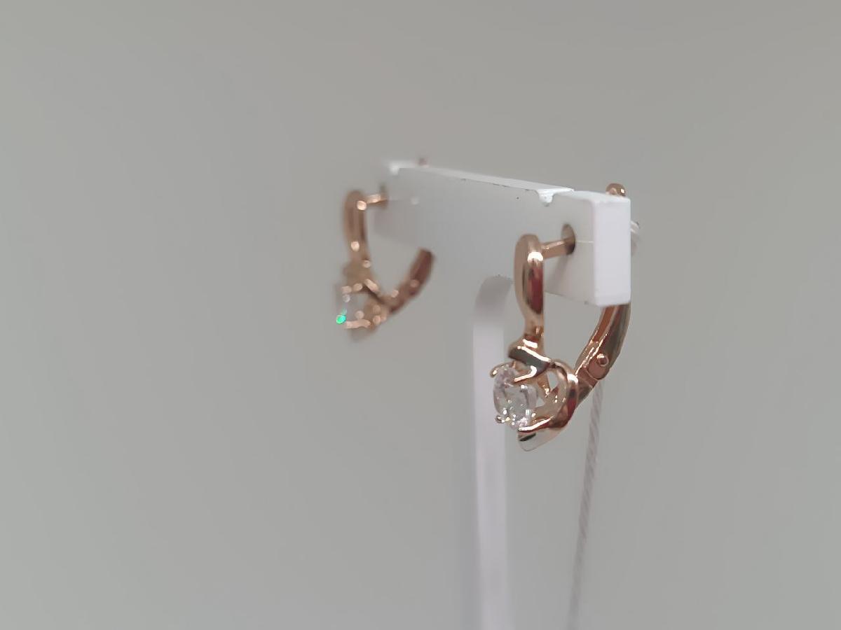 СЕРЬГИ С КАМНЕМ (Au 585)