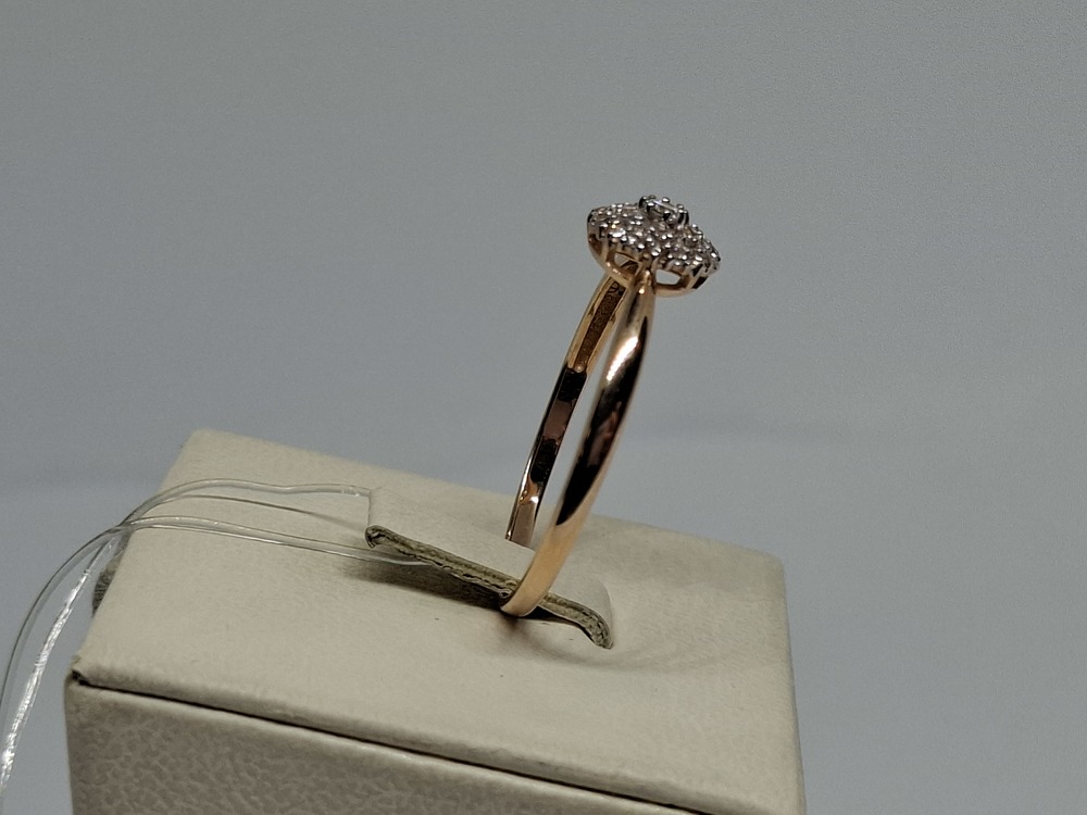 КОЛЬЦО С КАМНЯМИ (Au 585)