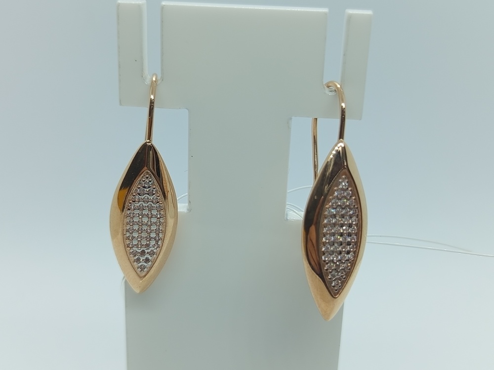 21049 СЕРЬГИ С КАМНЯМИ (Au 585)