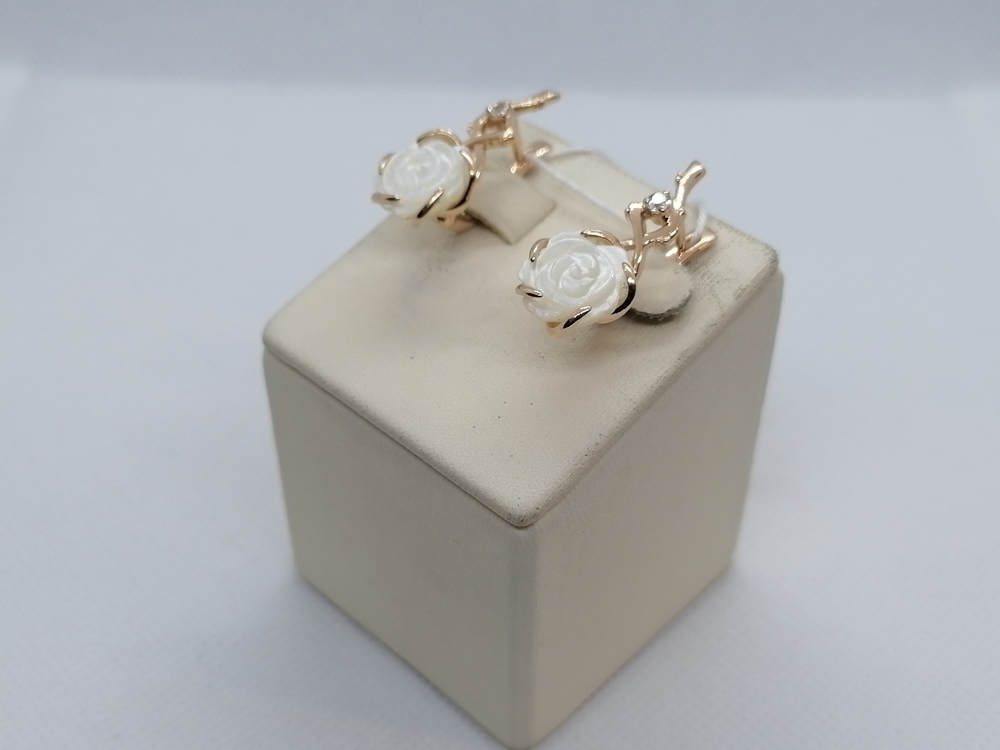 СКМИ585 СЕРЬГИ С КАМНЯМИ (Au 585)