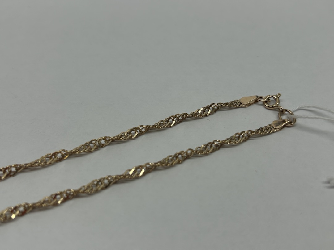 ЦПСИ585 ЦЕПЬ ПУСТОТЕЛАЯ Сингапур (Au 585)