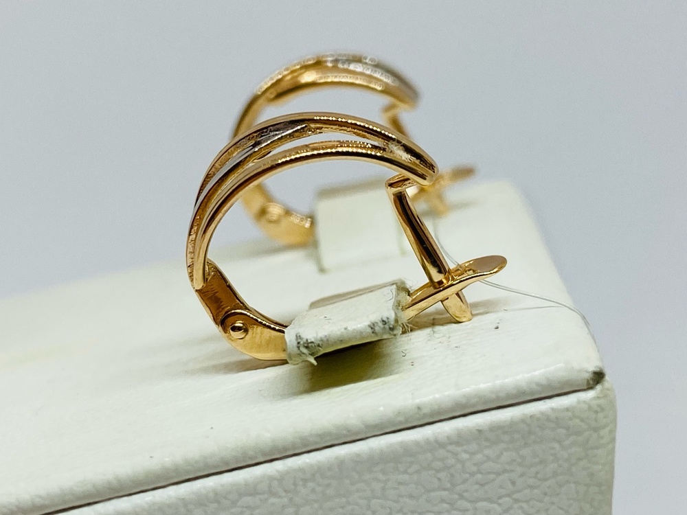 СЕРЬГИ БЕЗ КАМНЯ (Au 585)