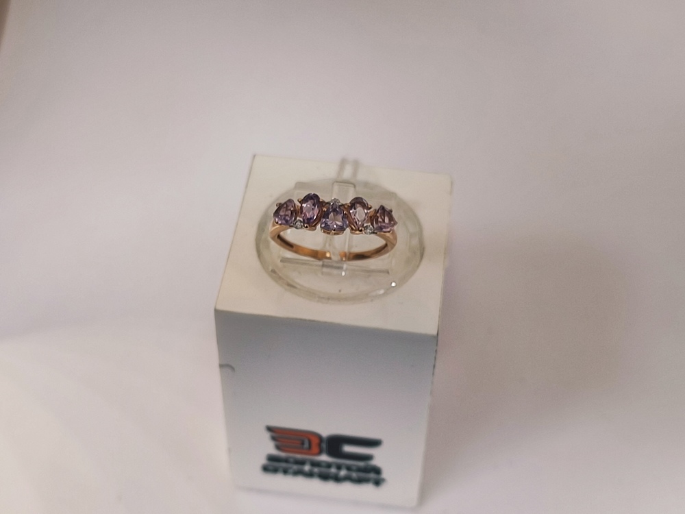 КОЛКМИ585 КОЛЬЦО С КАМНЯМИ (Au 585)