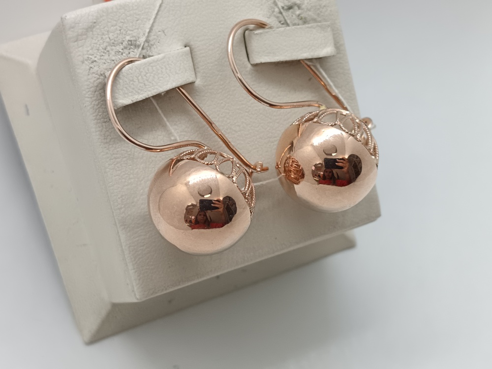 СШР585 СЕРЬГИ ШАРЫ (Au 585)