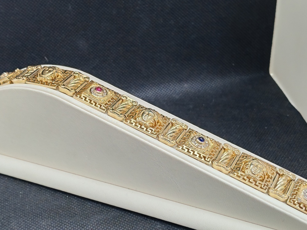 БРАСЛЕТ С КАМНЯМИ (Au 500)