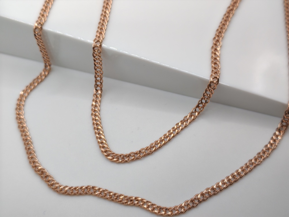 ЦПР2585 ЦЕПЬ ПУСТОТЕЛАЯ Ромб двойной (Au 585)