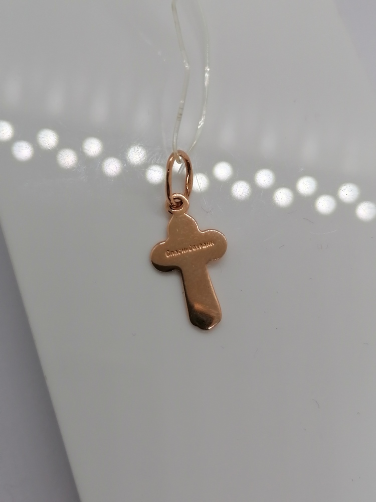 ПОДВЕСКА КРЕСТ без камня (Au 585)