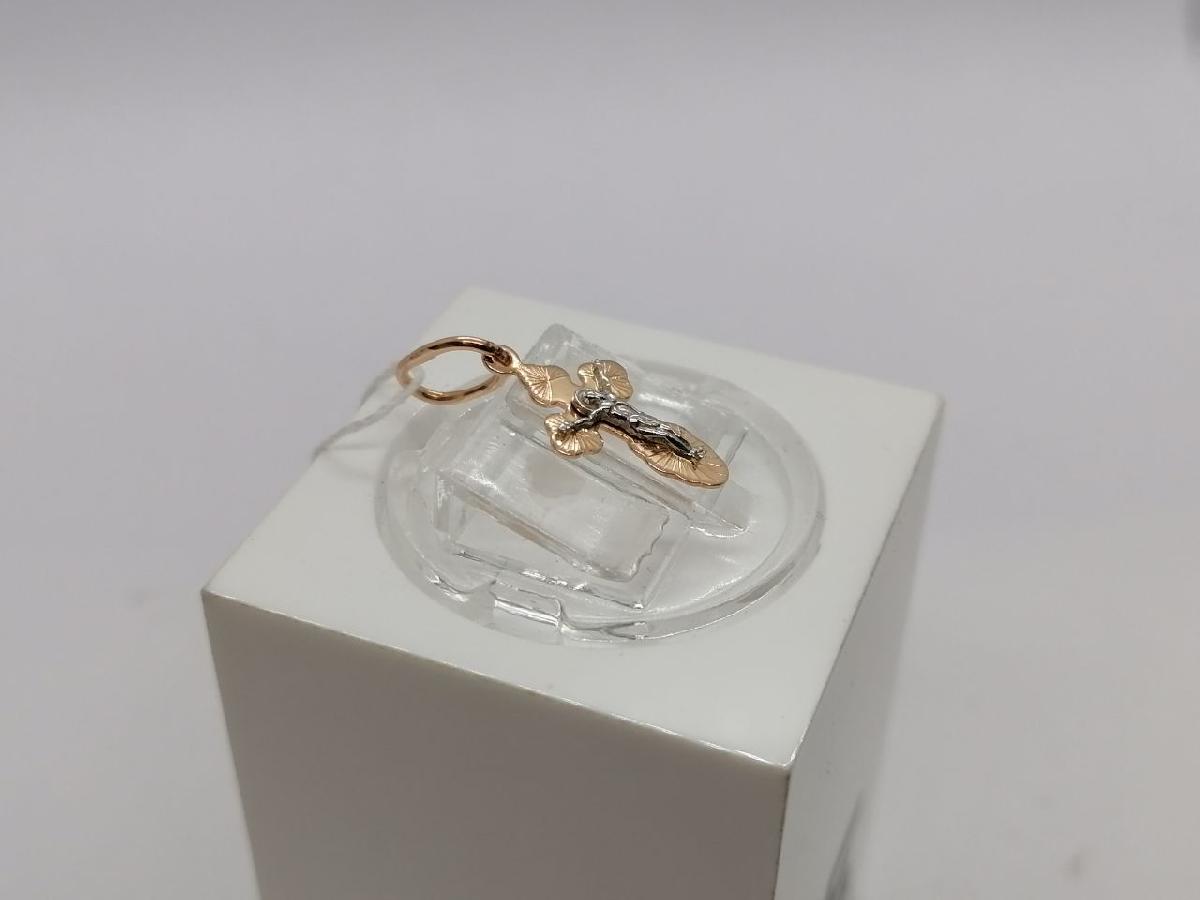 ПОДВЕСКА КРЕСТ без камня (Au 585)