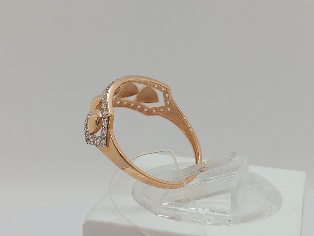 КОЛЬЦО С КАМНЯМИ (Au 585)