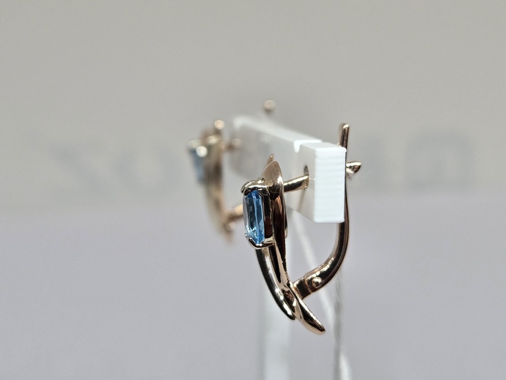 СКМИ585 СЕРЬГИ С КАМНЯМИ (Au 585)