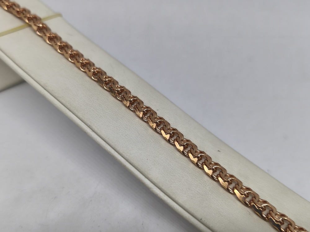 БЛБ585 БРАСЛЕТ ПОЛНОВЕСНЫЙ Бисмарк (Au 585)