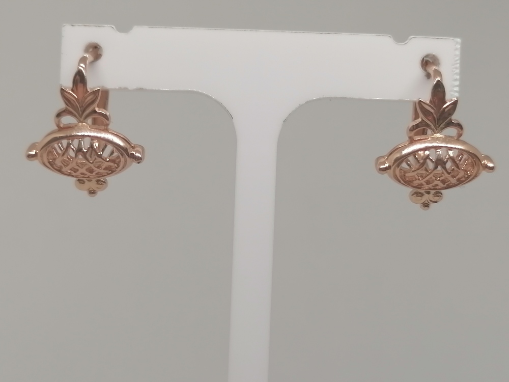 СЕРЬГИ БЕЗ КАМНЯ (Au 585)