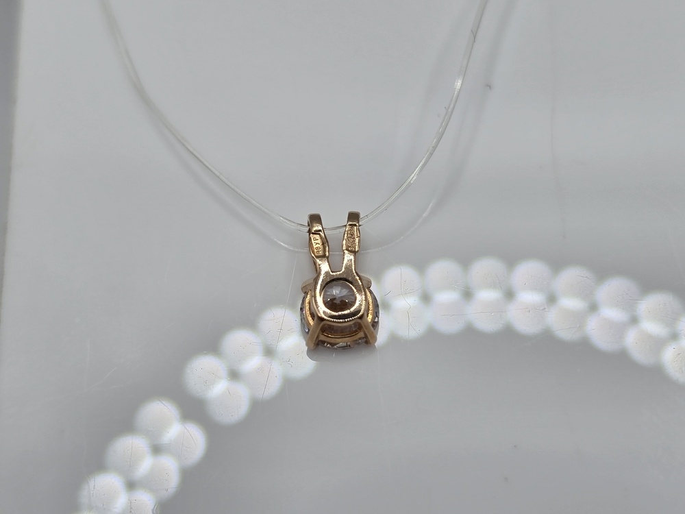 ПОДКМ585 ПОДВЕСКА С КАМНЕМ (Au 585)