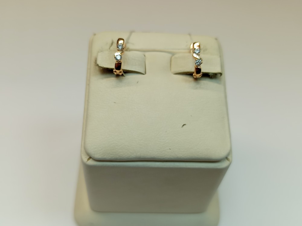 СКМИ585 СЕРЬГИ С КАМНЯМИ (Au 585)